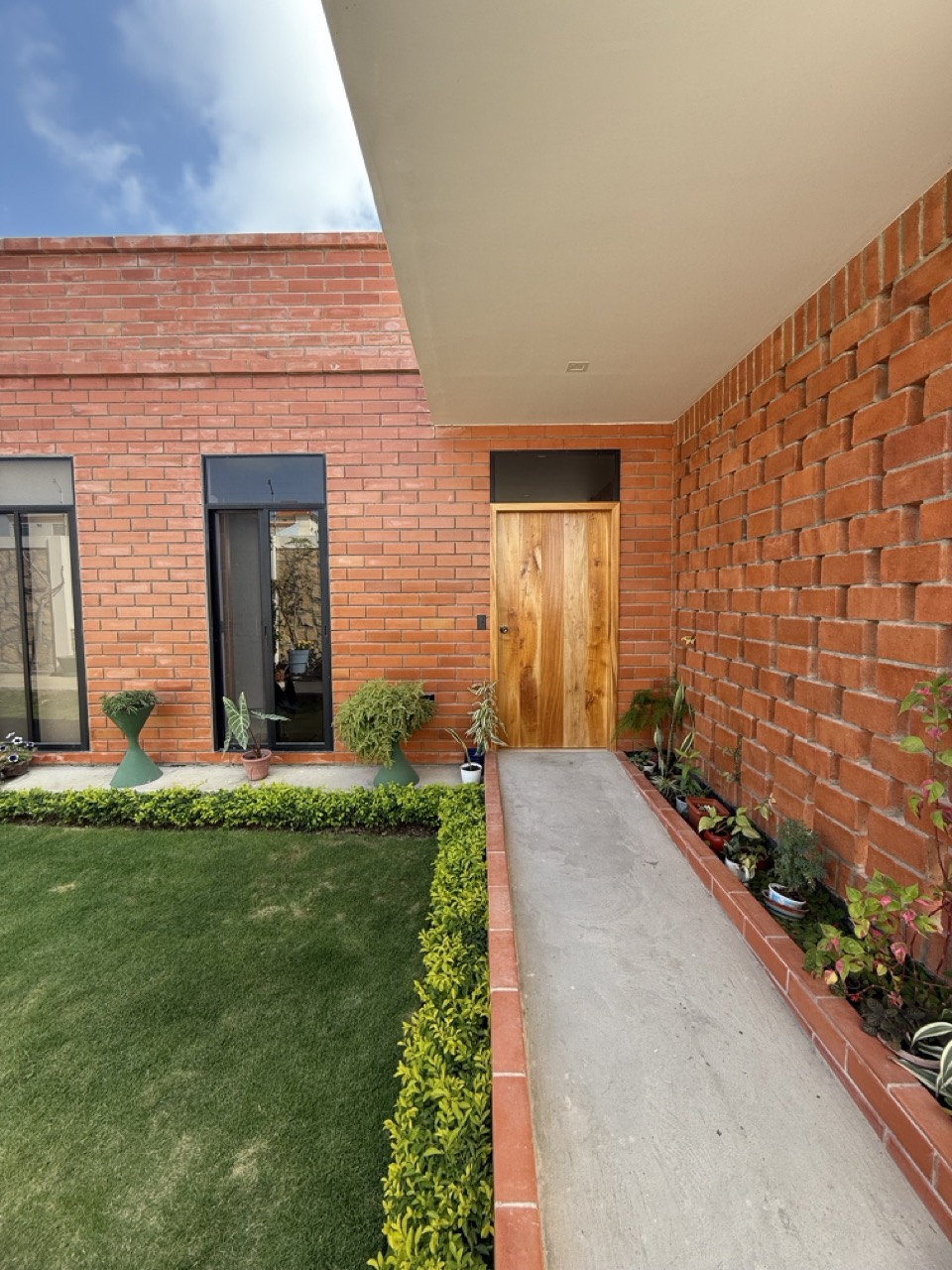 Bedroom opening directly to the patio